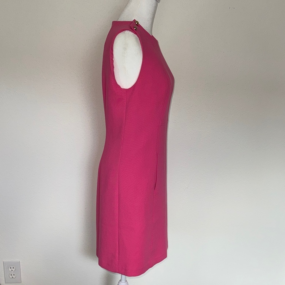Shoshanna Vibrant Pink Professional Mini Sleeveless Dress Size 4 - Picture 6 of 10